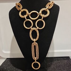 Elegant Gold CHICO'S Statement Necklace